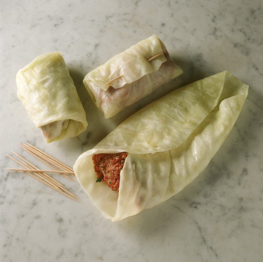 Preparing stuffed cabbage