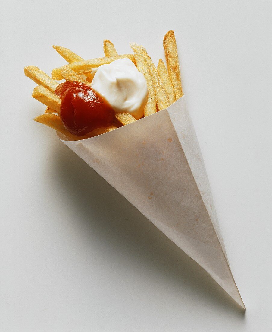 French Fries in a Paper Bag