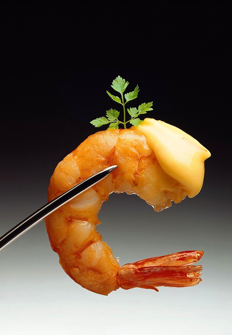 A Shrimp with Butter and Parsley