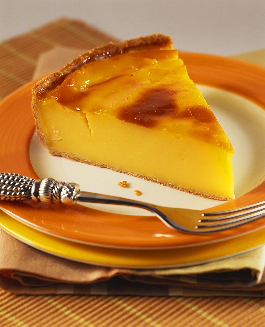 A piece of cheesecake