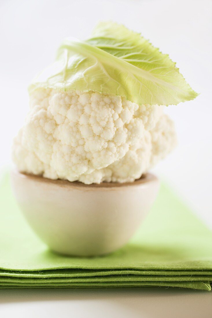 Cauliflower on a bowl