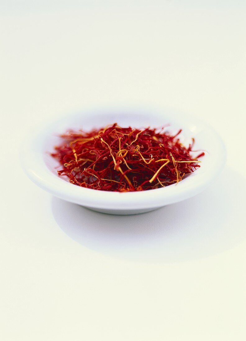 Bowl of saffron threads