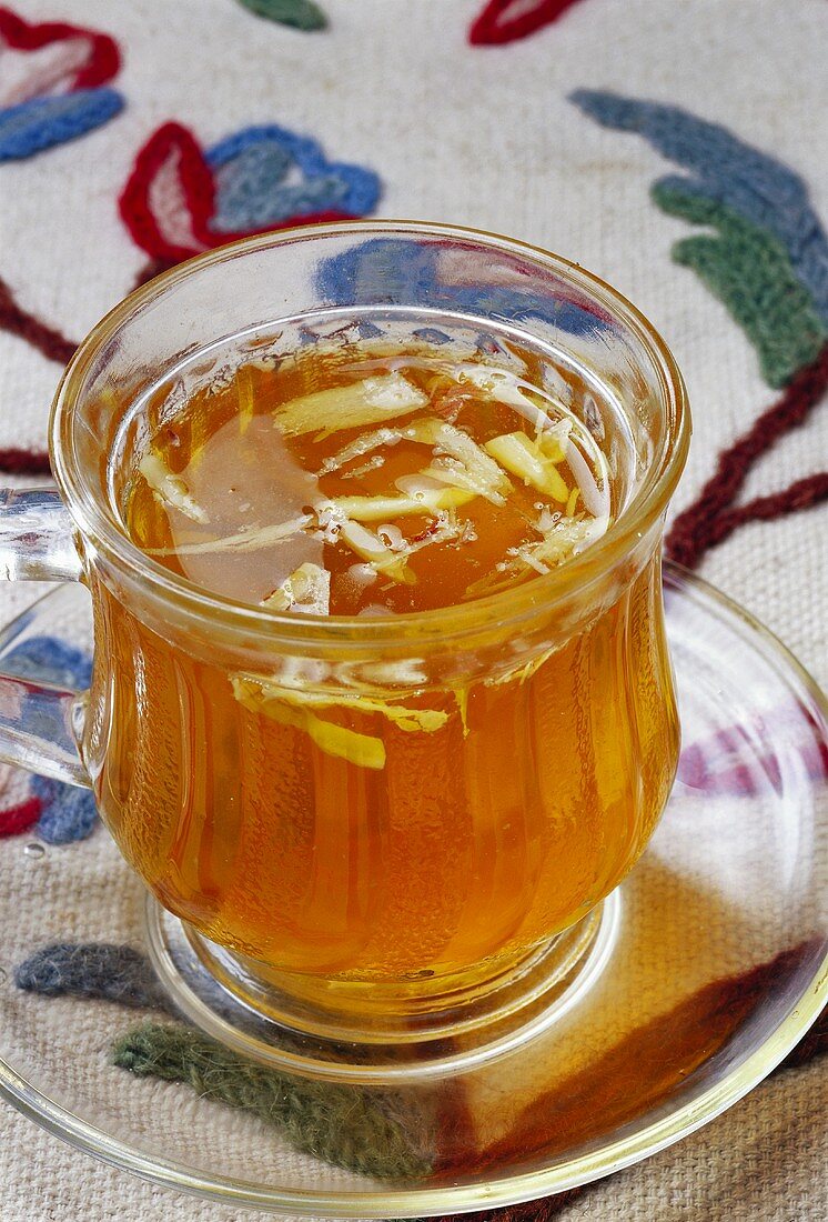 Kashmir kahwa (tea drink with almonds from Kashmir)