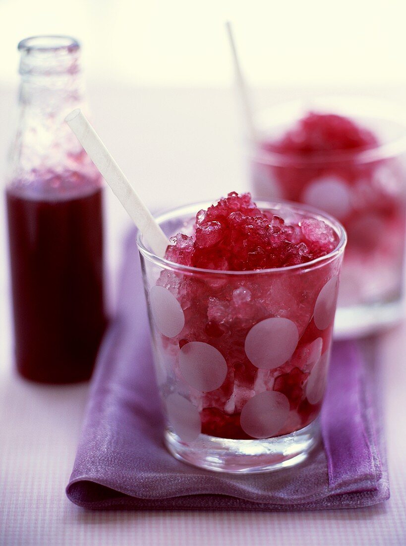 Himbeer-Granita