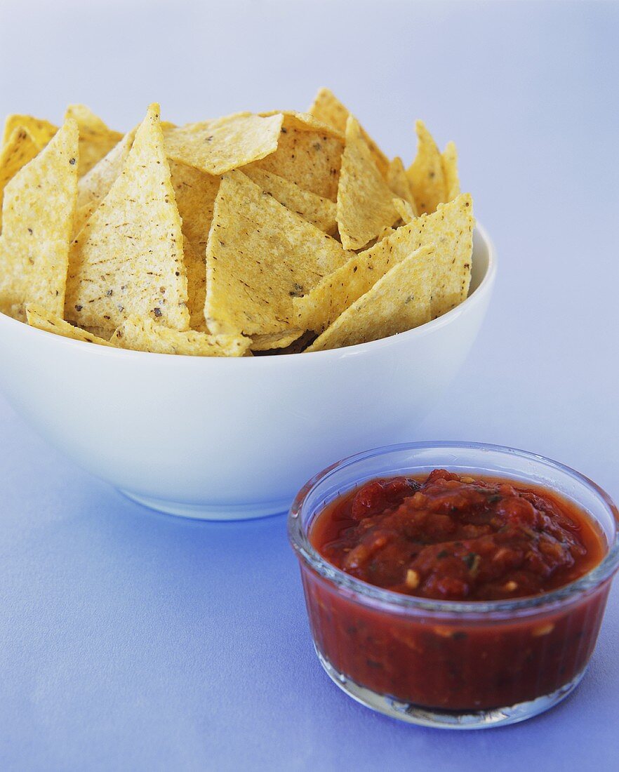 Corn tortilla with pepper salsa