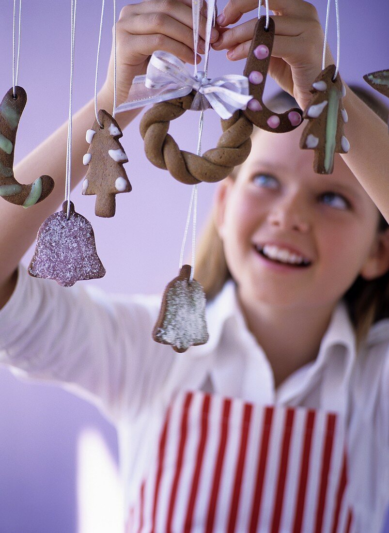 Biscuits as Christmas decorations