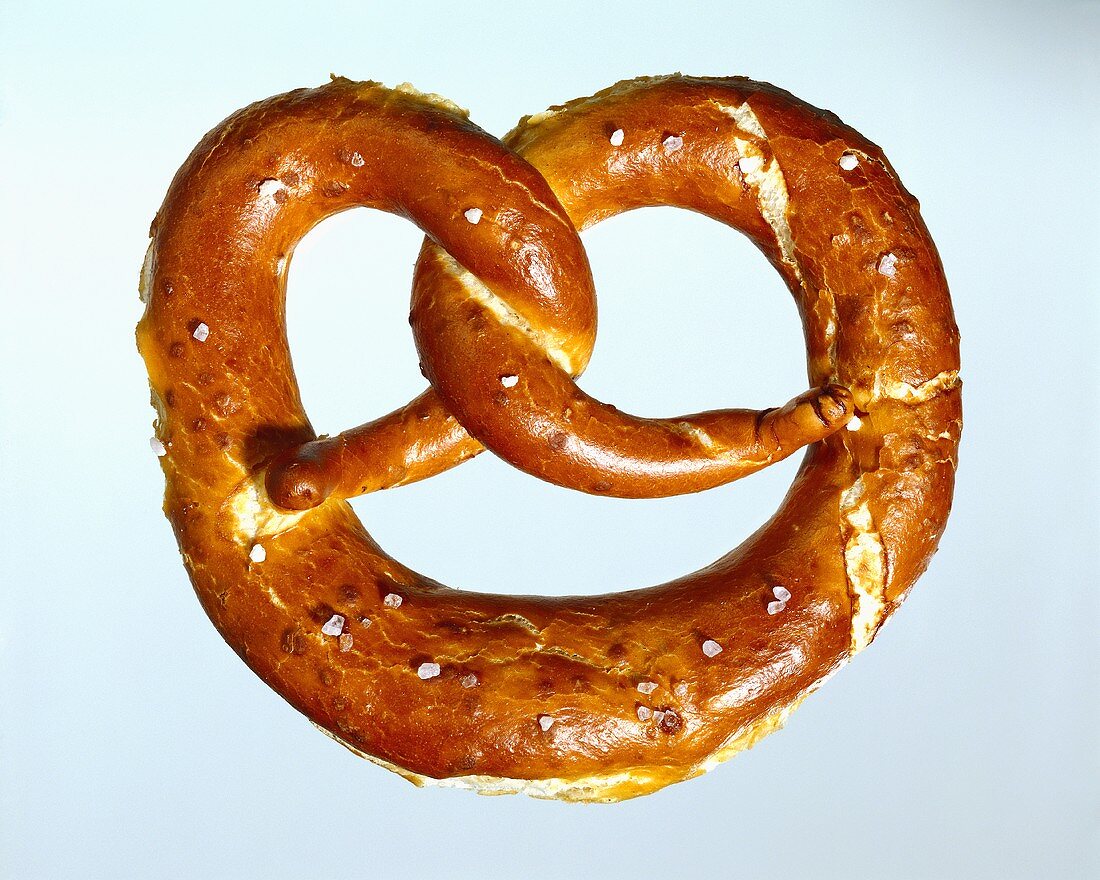 A salted pretzel
