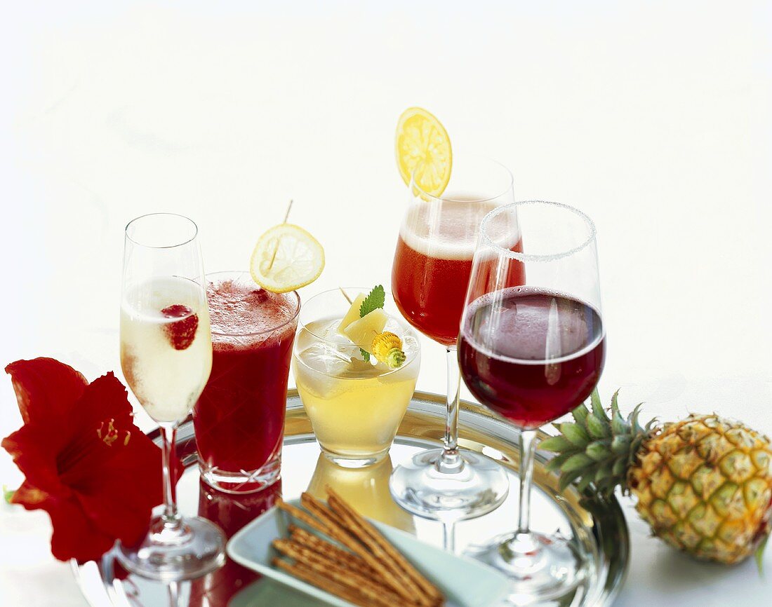 Verschiedene Cocktails