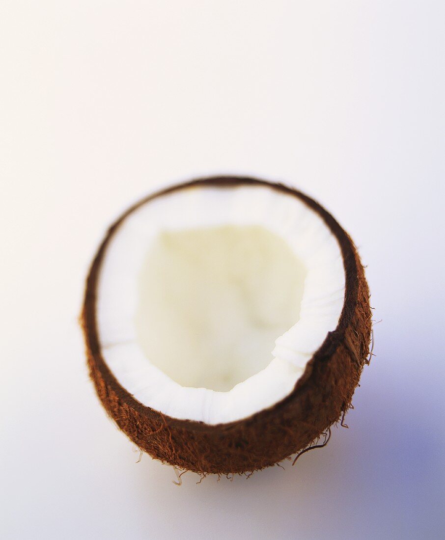 Opened coconut half