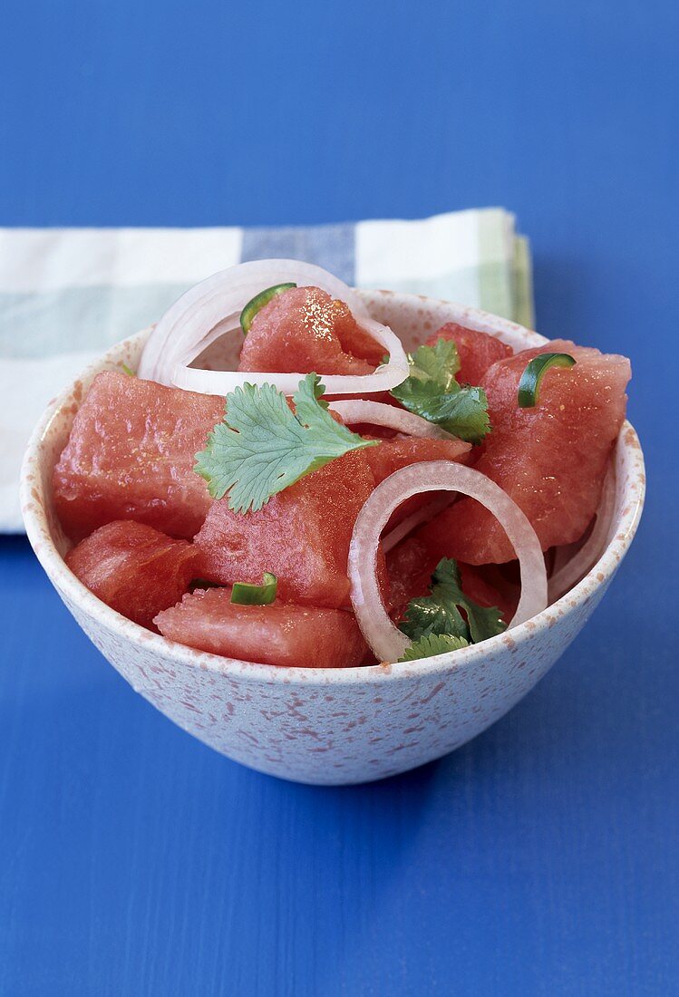 Pikanter Melonensalat