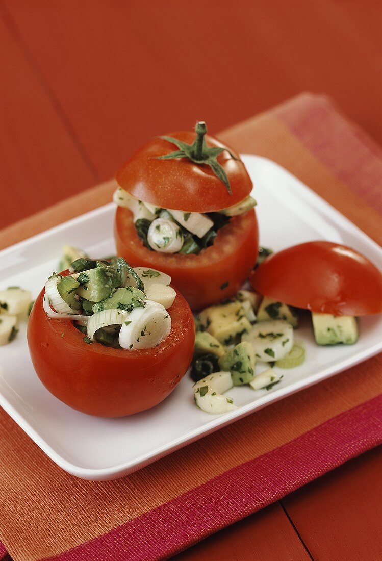 Vegetarian stuffed tomatoes