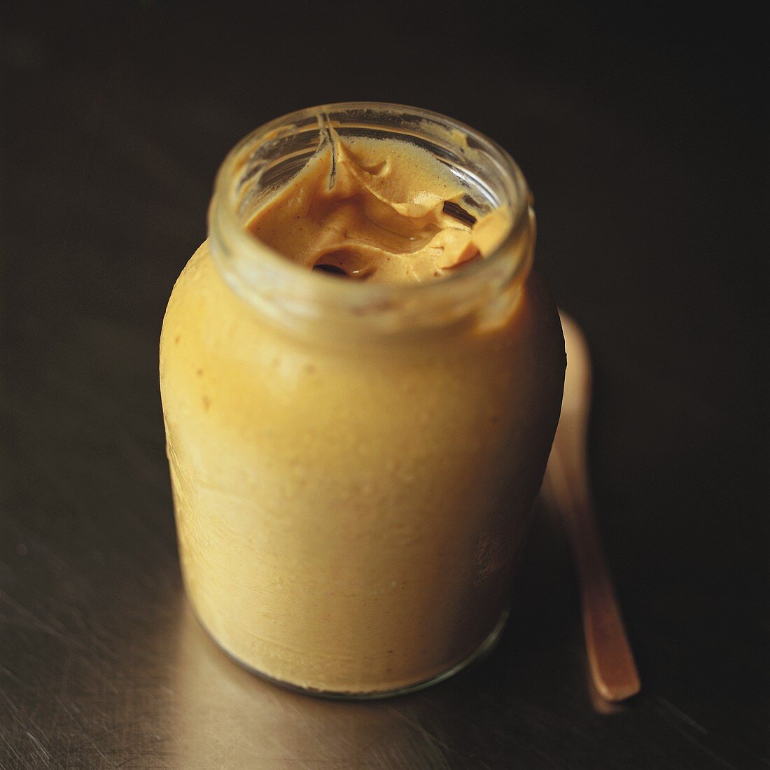 A jar of Dijon mustard