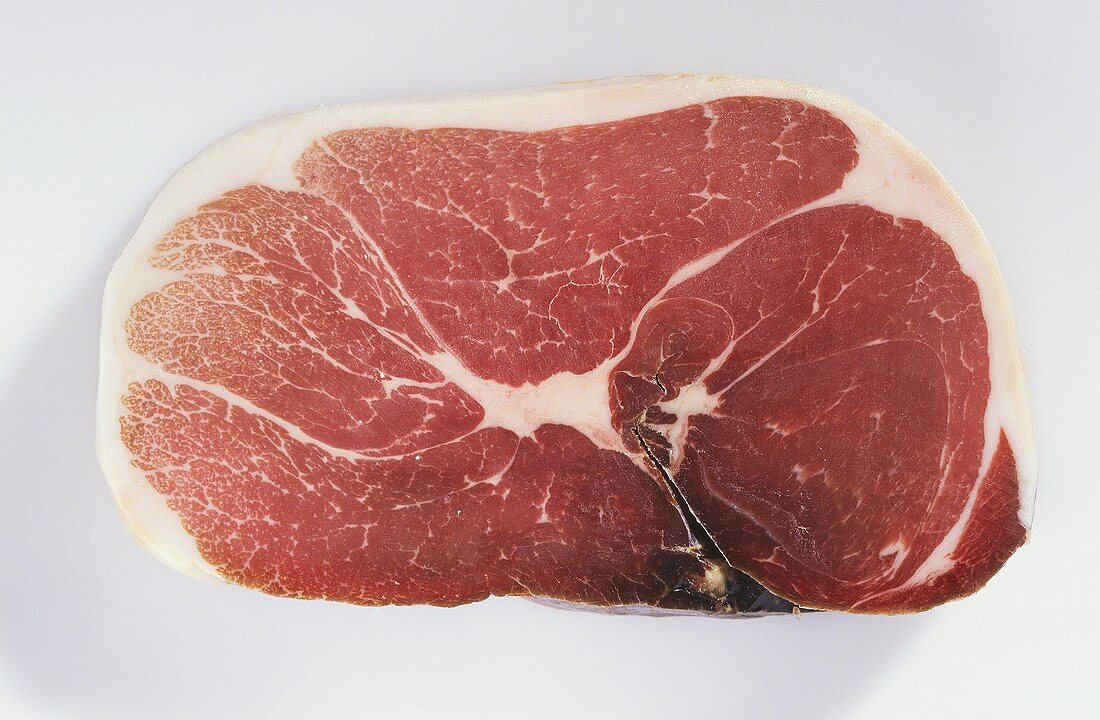 A slice of boneless ham