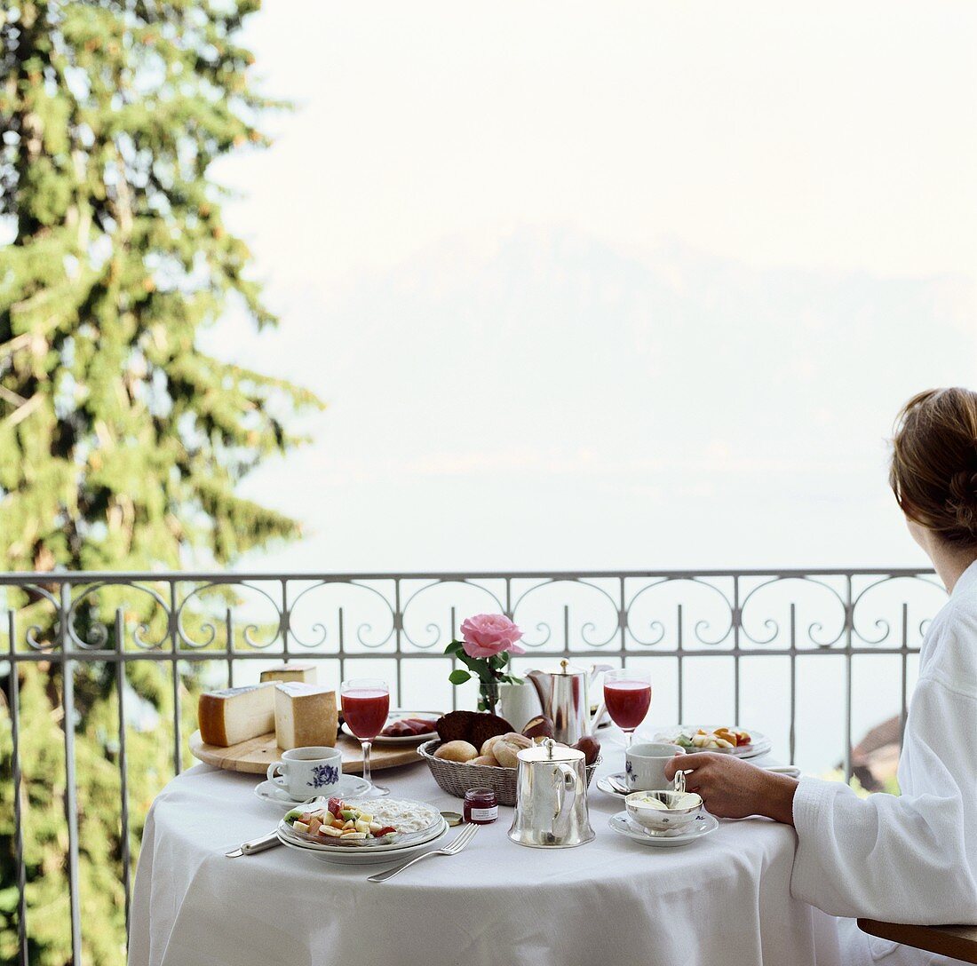 Breakfast on the balcony