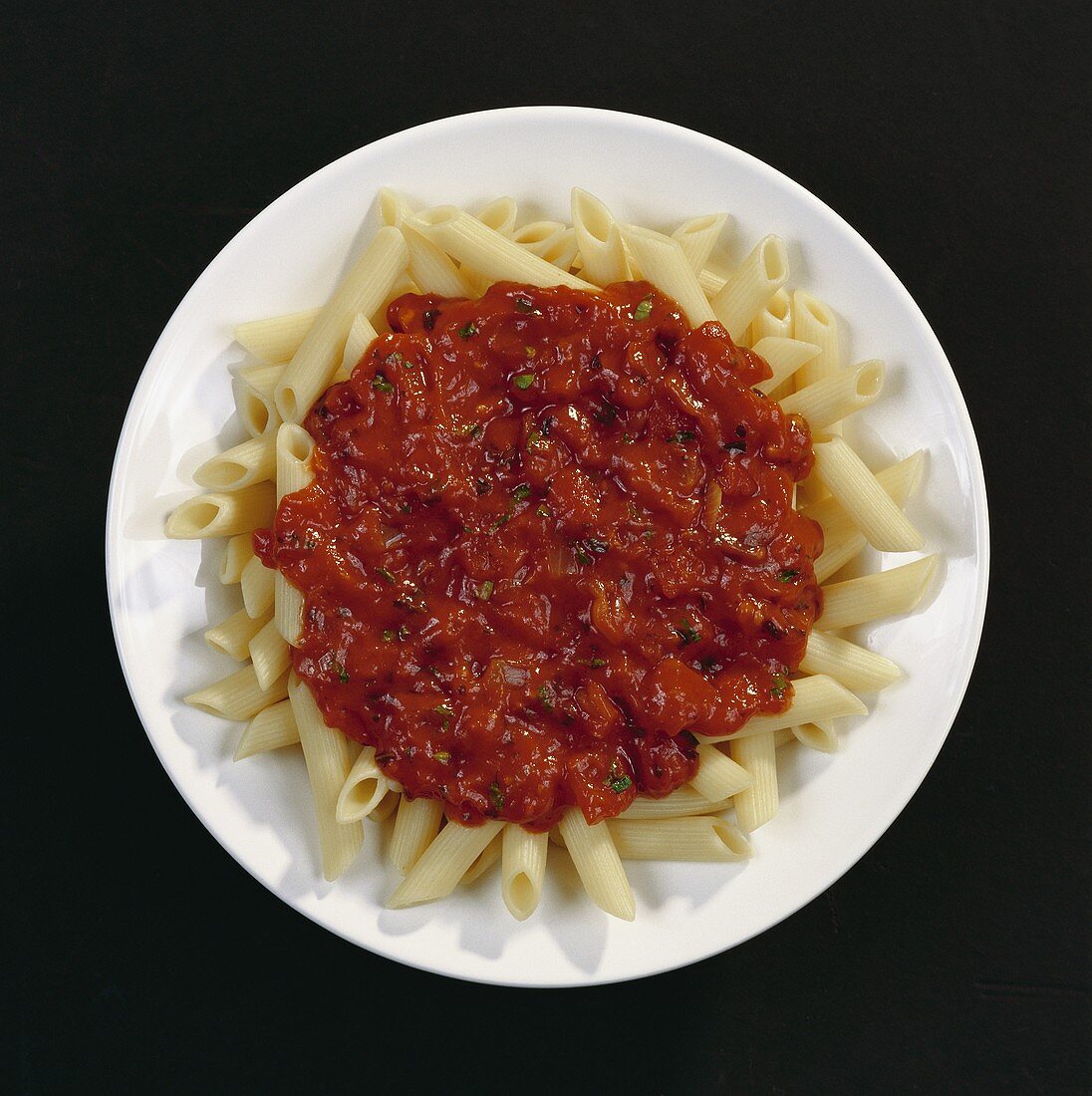 Penne with tomato sauce