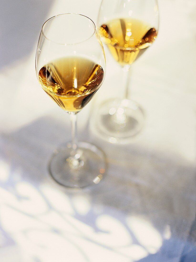 Two glasses of sherry