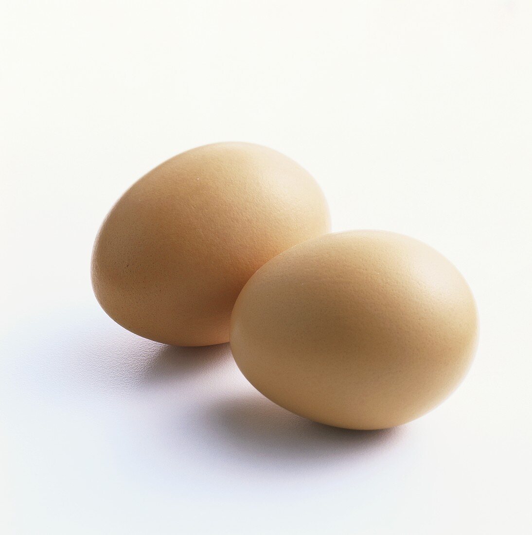 Two hen's eggs