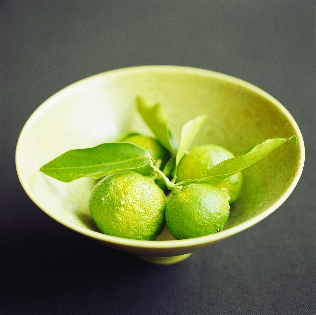 A bowl of yuzu (Japanese citrus fruit)