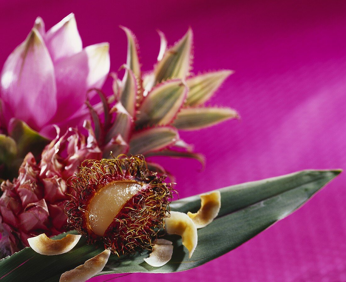 Still life with exotic fruits