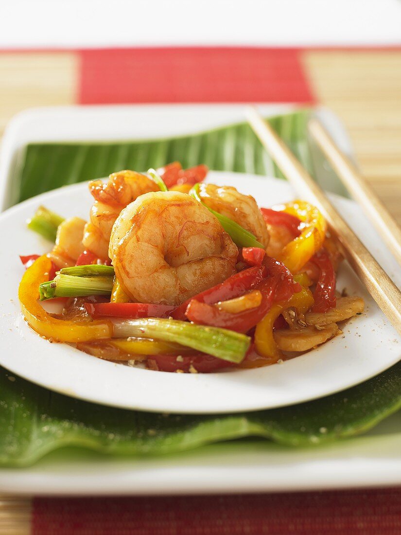 Sweet and sour shrimps