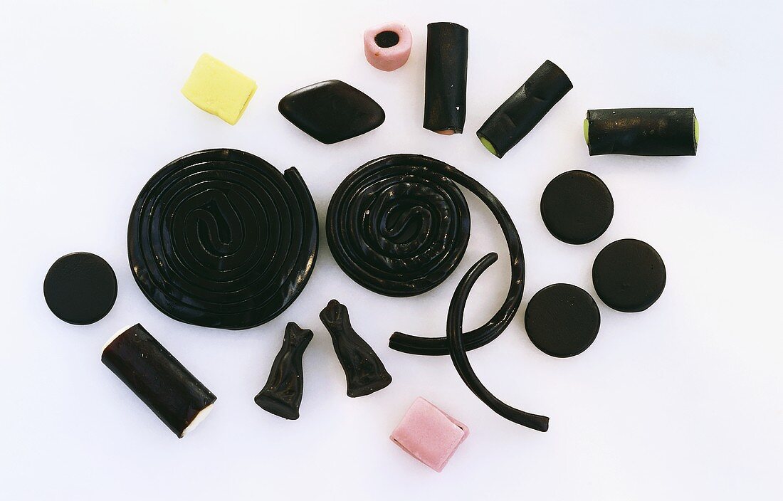 Assorted liquorice products