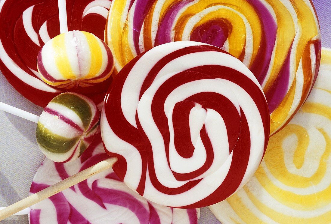 Coloured lollipops