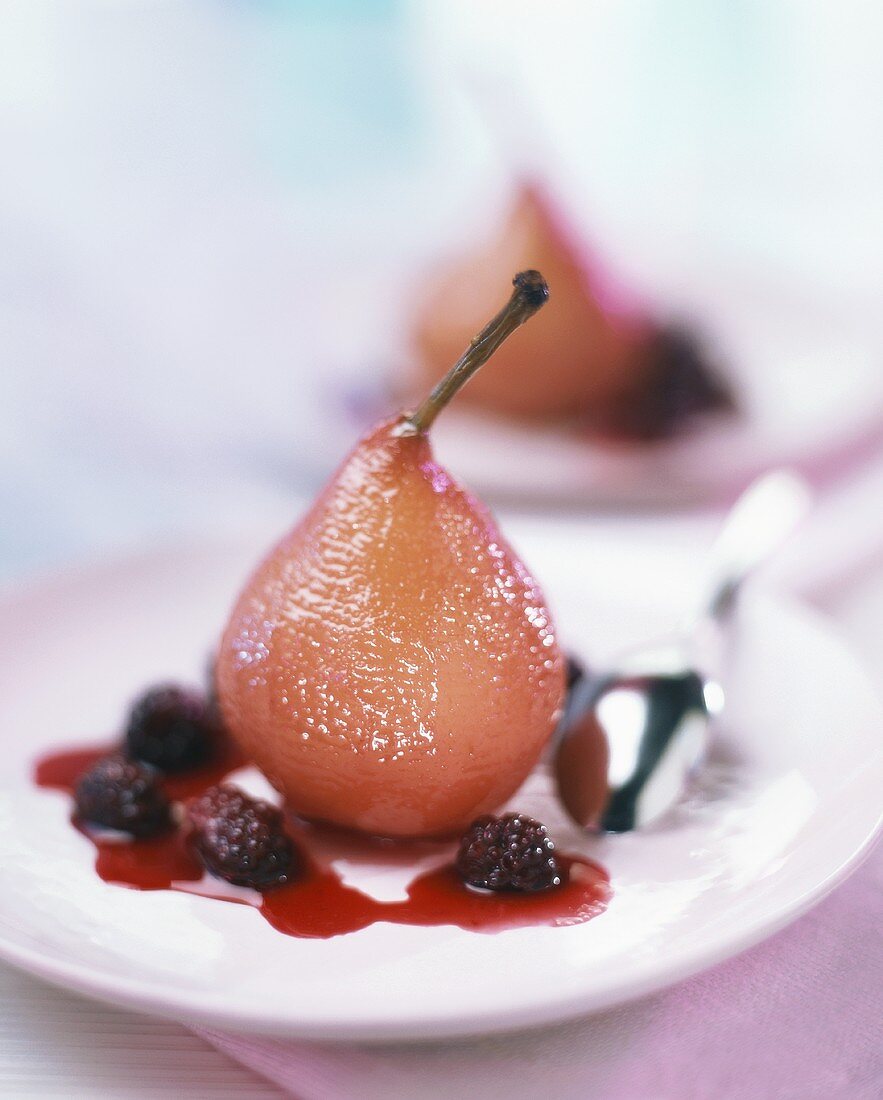 Red wine pear