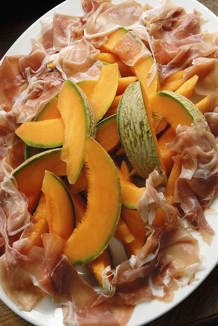 Ham and melon