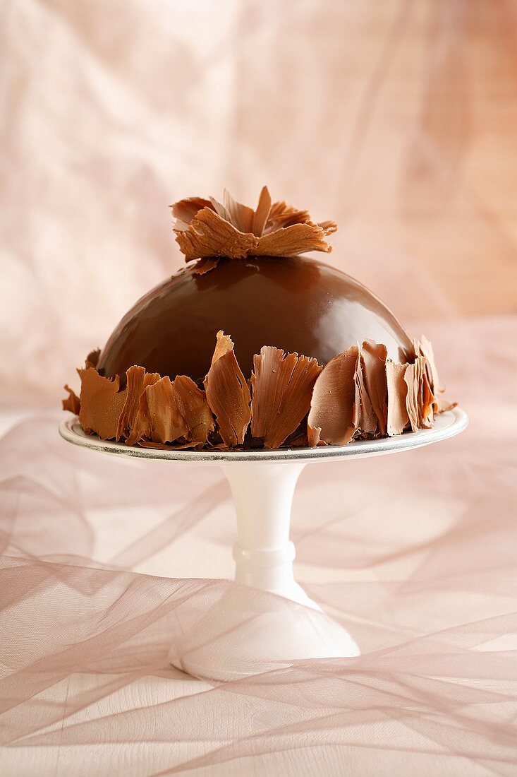 Dome of chocolate mousse