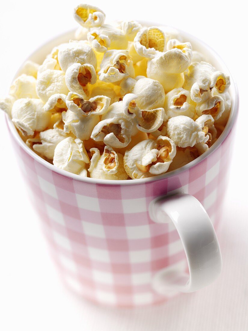 A cup of popcorn