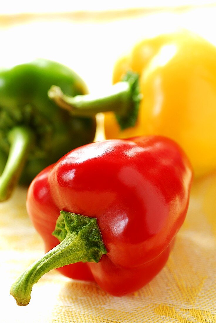 Three baby peppers