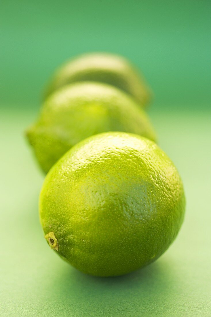 Three limes in a row