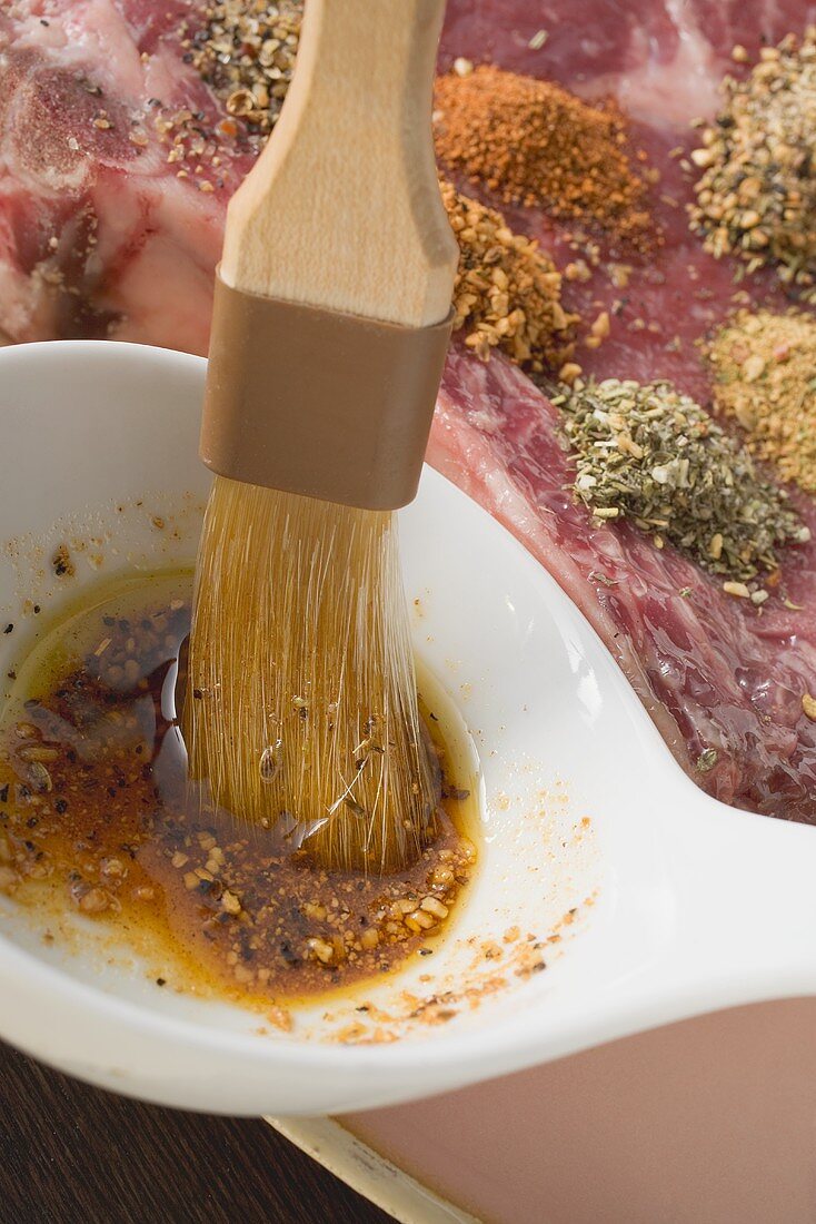 Würzige Marinade für Steaks