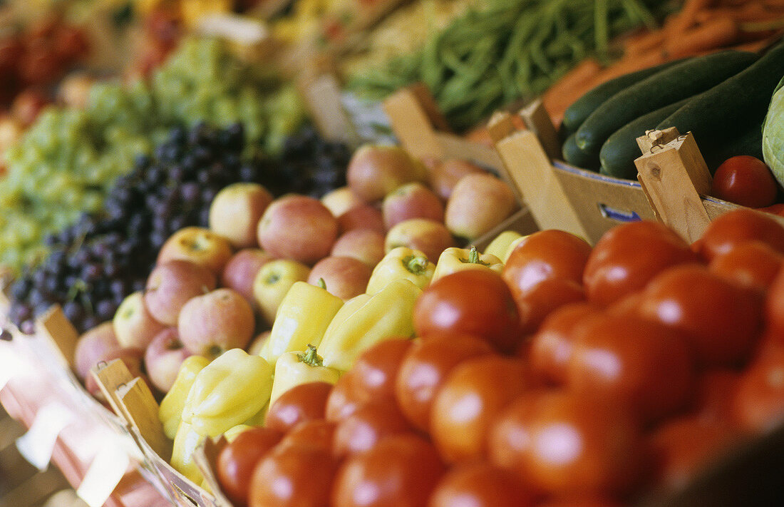 Obst und Gemüse auf dem Markt