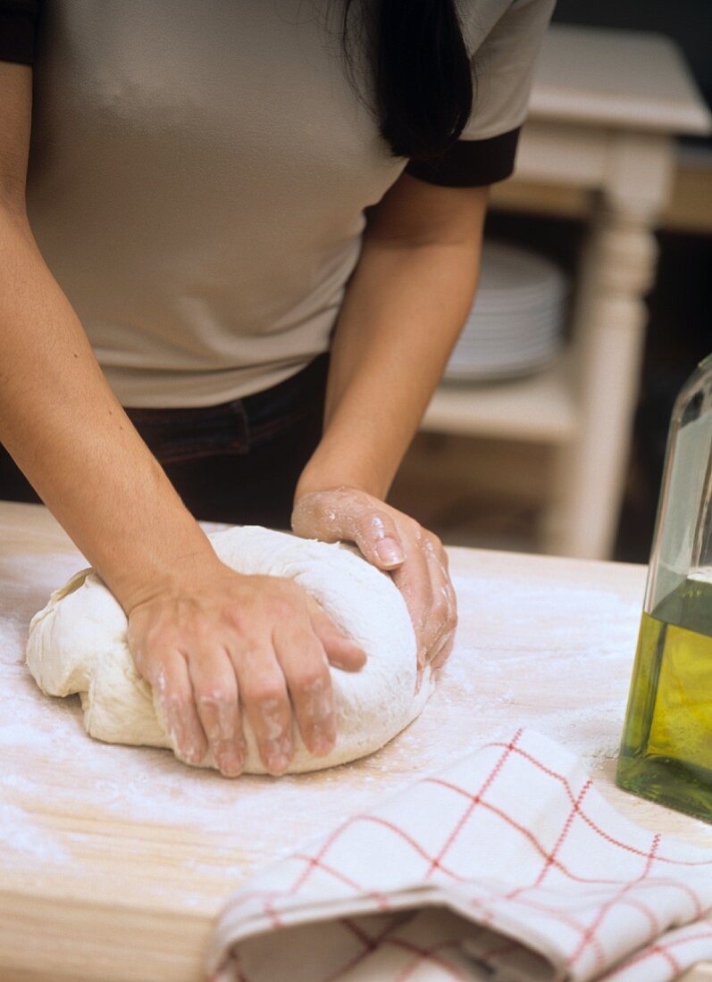 Kneading dough