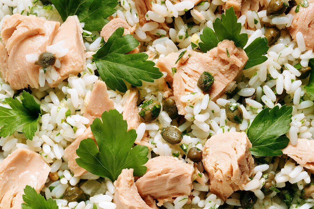 Rice Salad with Tuna & Capers