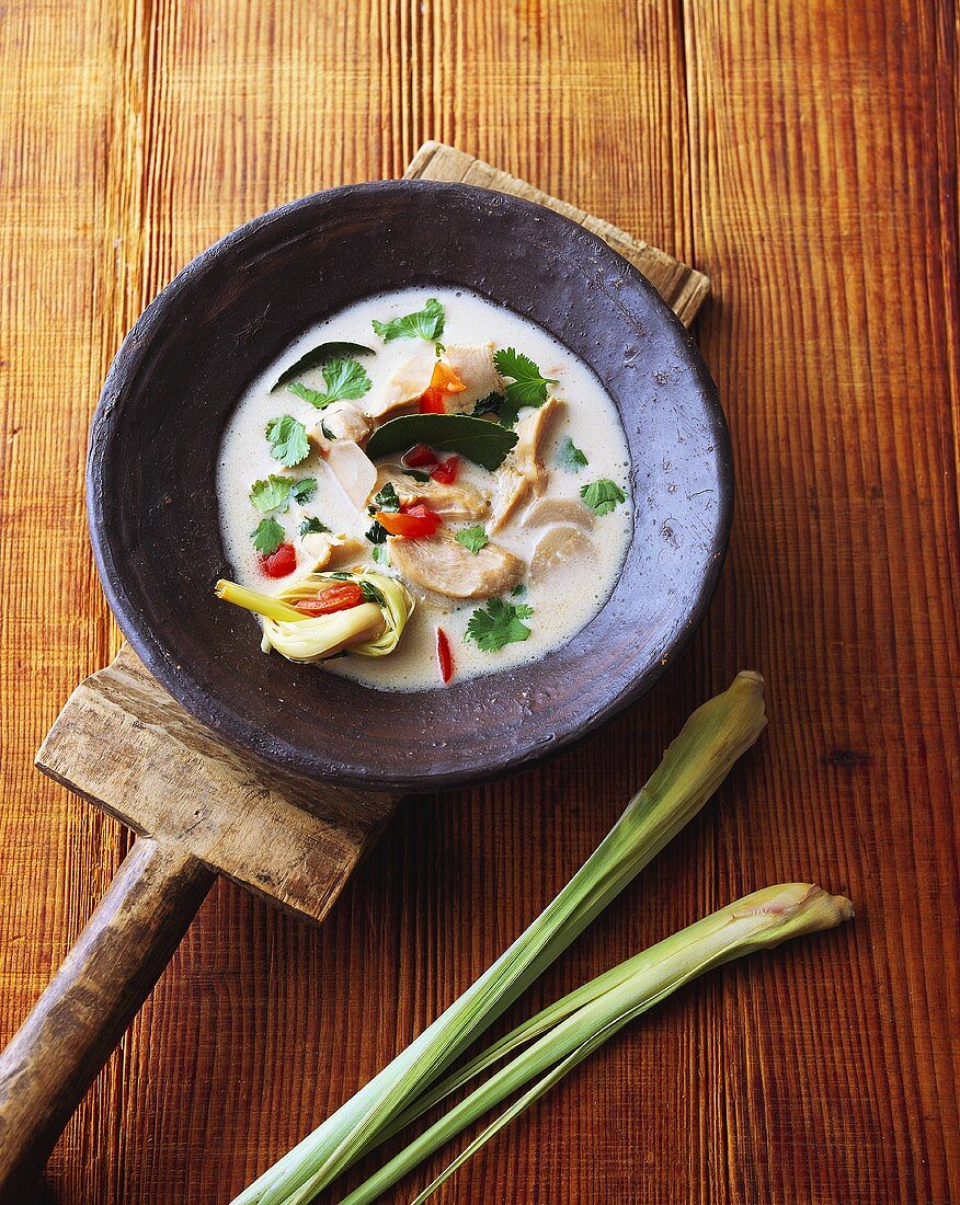 Tomkagai (coconut soup with chicken, Thailand)