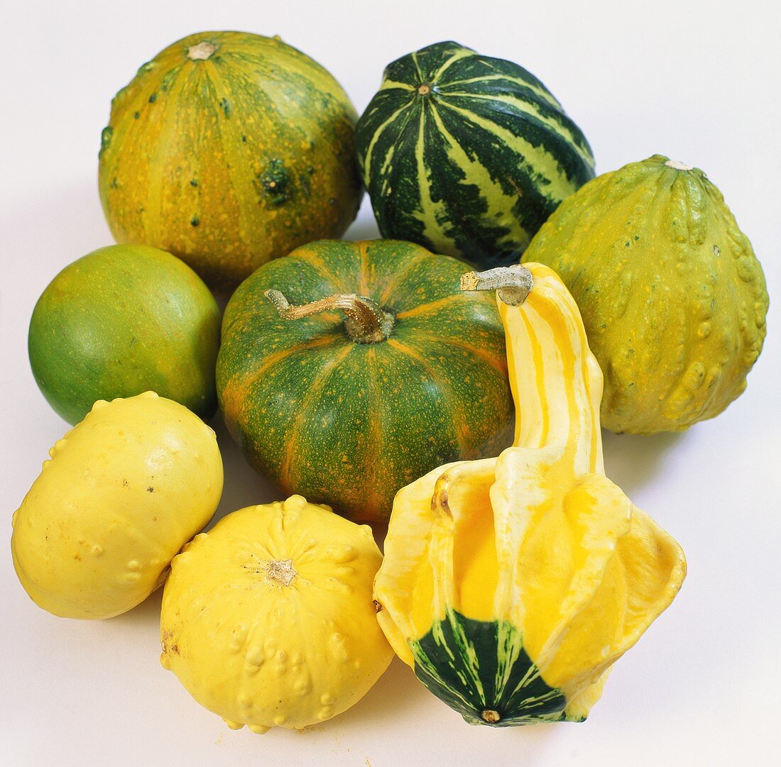 Various ornamental gourds