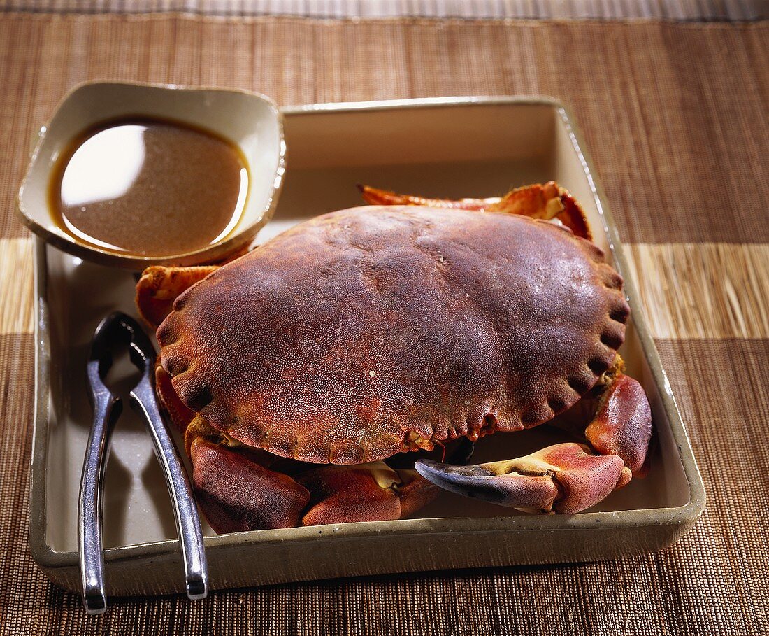 Crab with cognac sauce