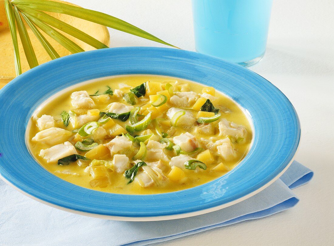 Fisch-Mango-Suppe