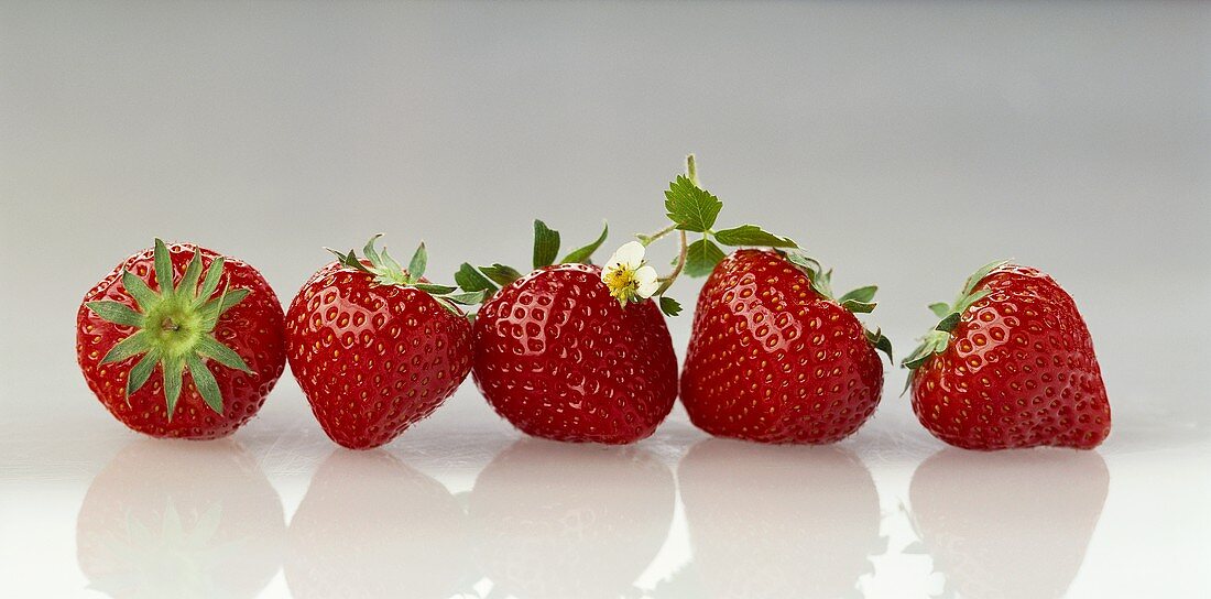 Five strawberries