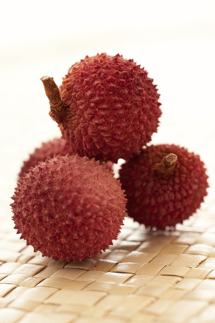 Vier Lychees