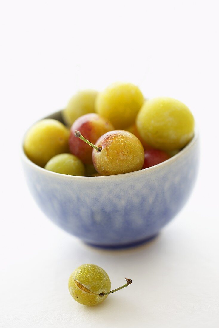 Mirabelles in a bowl