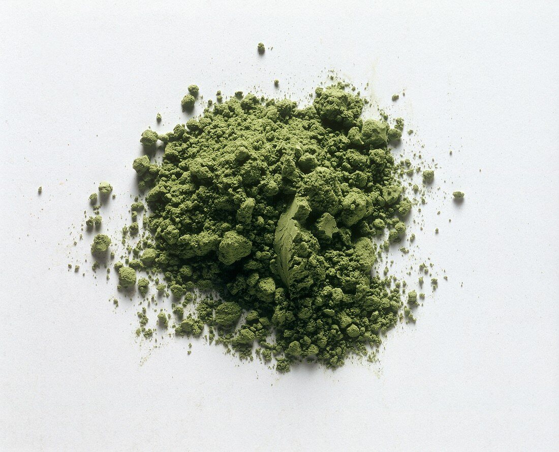 A Pile of Powdered Green Tea
