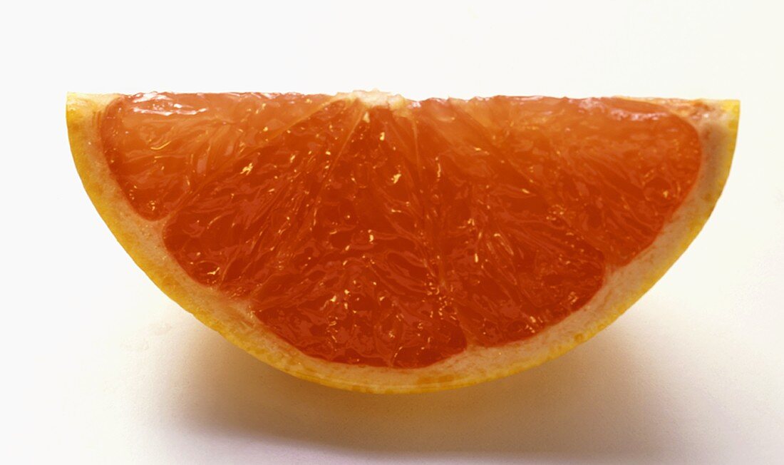 A Red Grapefruit Wedge