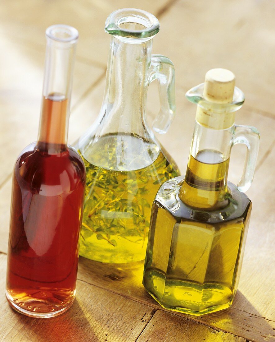 Three Bottles of Oil and Vinegar