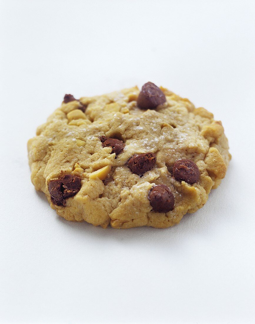 A Chocolate Chip and Macadamia Nut Cookie