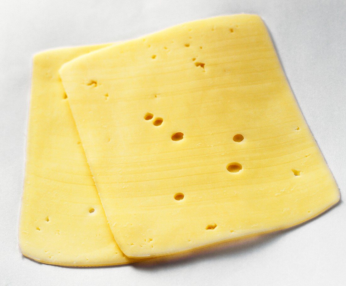 Two Slices of Edam Cheese