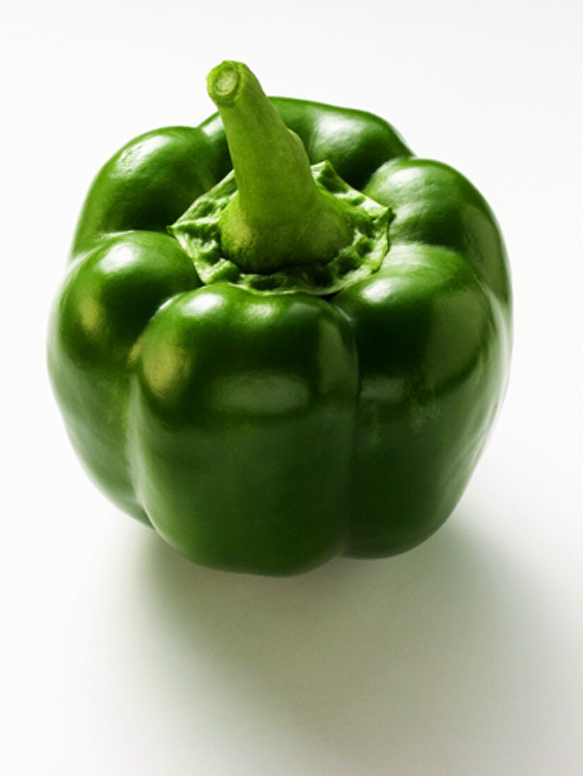 A Green Bell Pepper