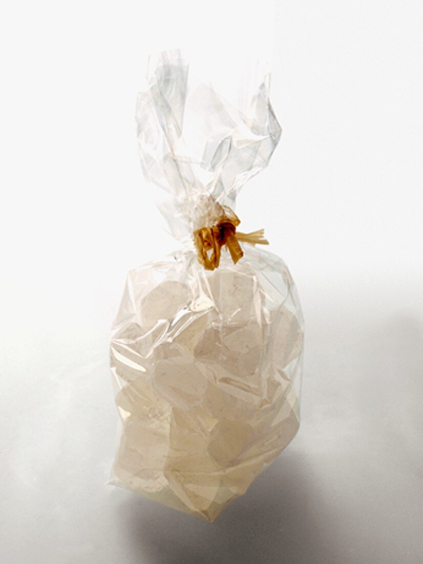 Sugar Cubes in a Cellophane Bag